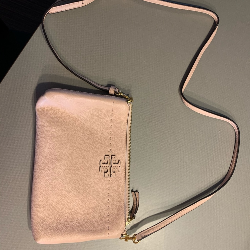 Tory Burch McGraw Top Zip Leather Bag